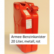 Benzinkanister 20 Liter Metall Armee